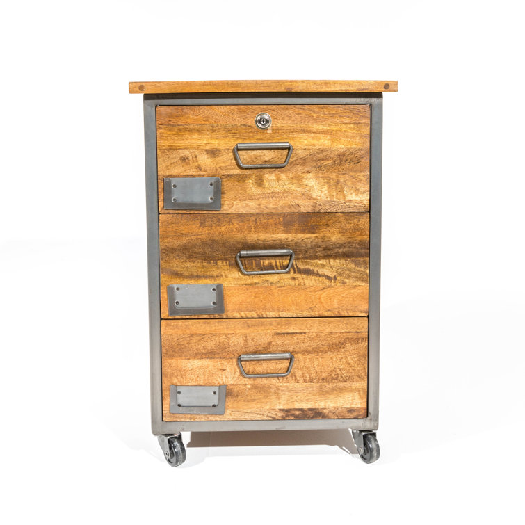 Rustic industrial deals filing cabinet